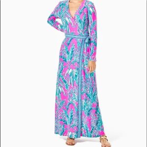 Lilly Pulitzer Marseilles Wrap Maxi Dress